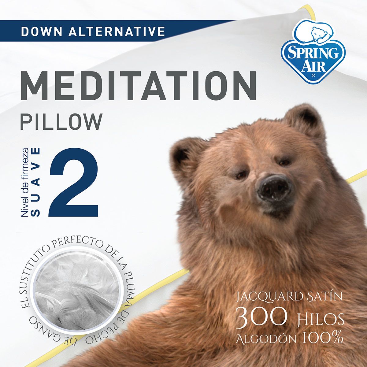 Almohada Meditation Spring Air Blancos