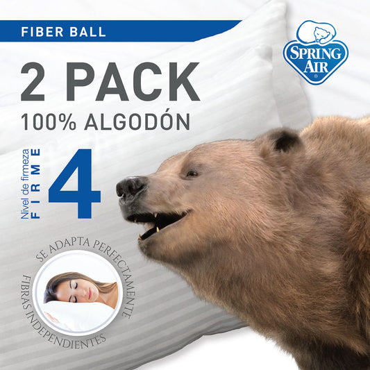 Paquete de Almohadas 2 pack 100% algodón - Firme