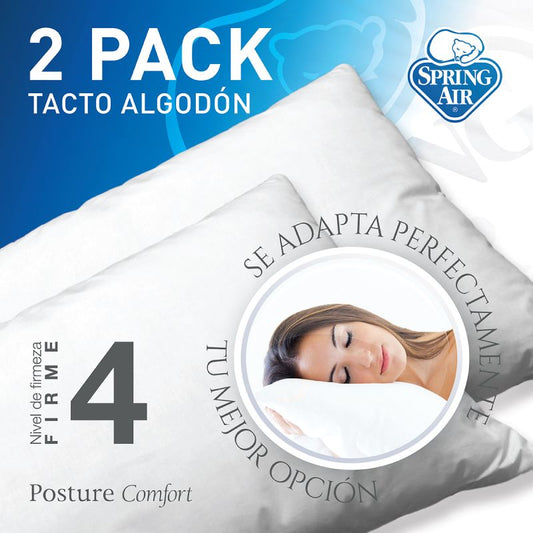 Paquete de Almohadas Tacto Algodón - Firme
