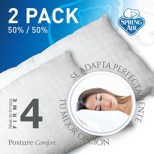 Paquete de Almohadas 2 pack 50% / 50% - Firme