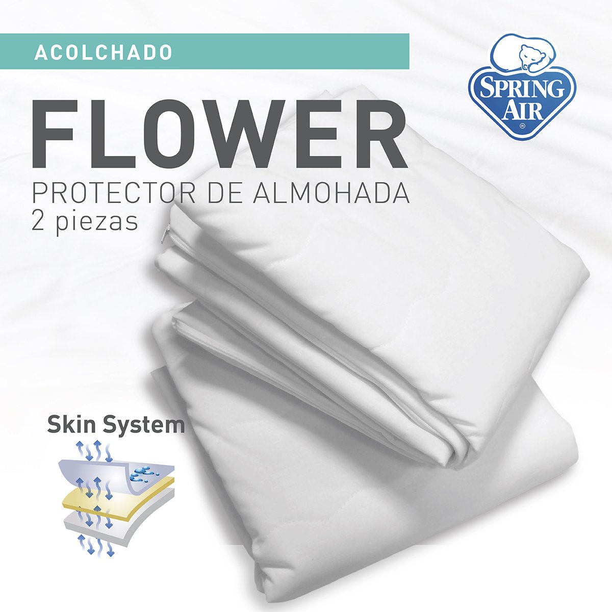 Protector de Almohada Flor